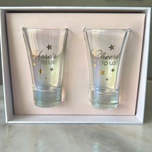 Wedding or celebration shot glasses.